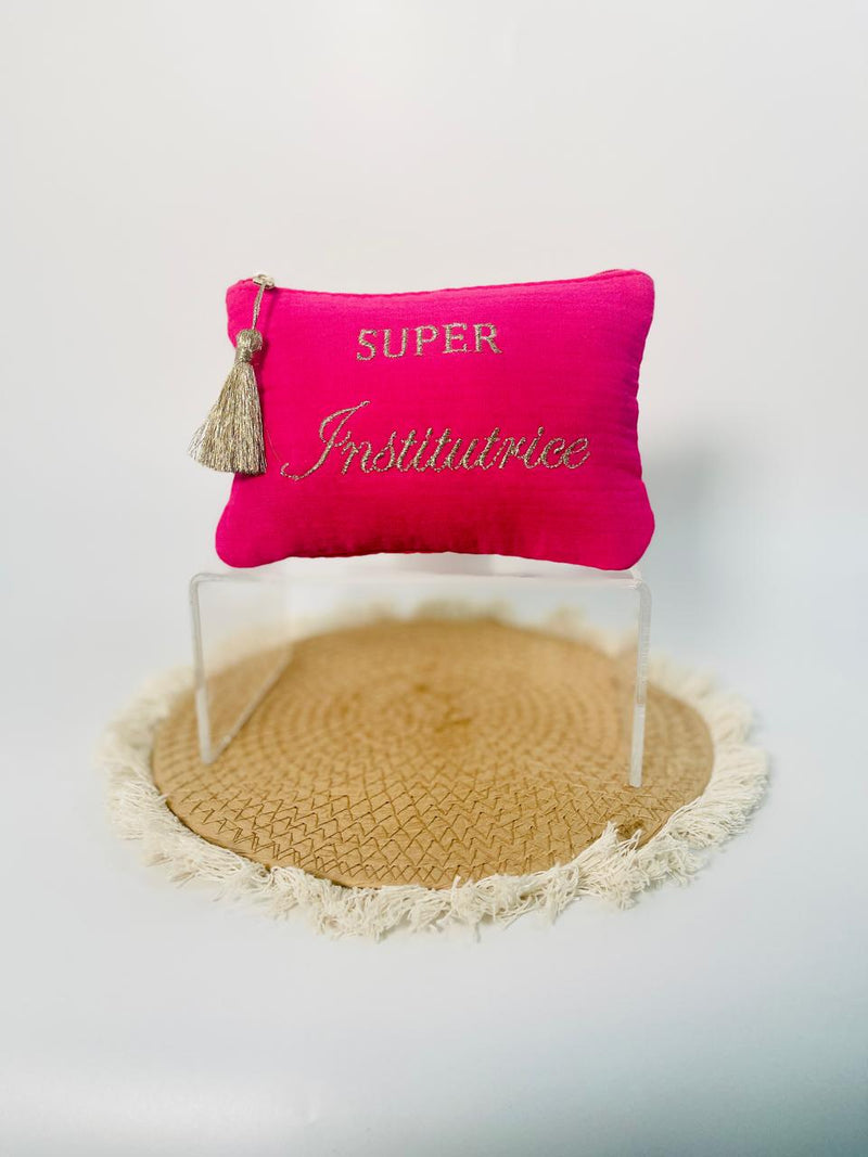 POCHETTE " SUPER INSTITUTRICE"