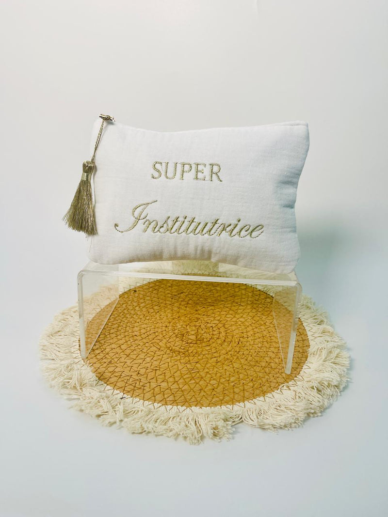 POCHETTE " SUPER INSTITUTRICE"